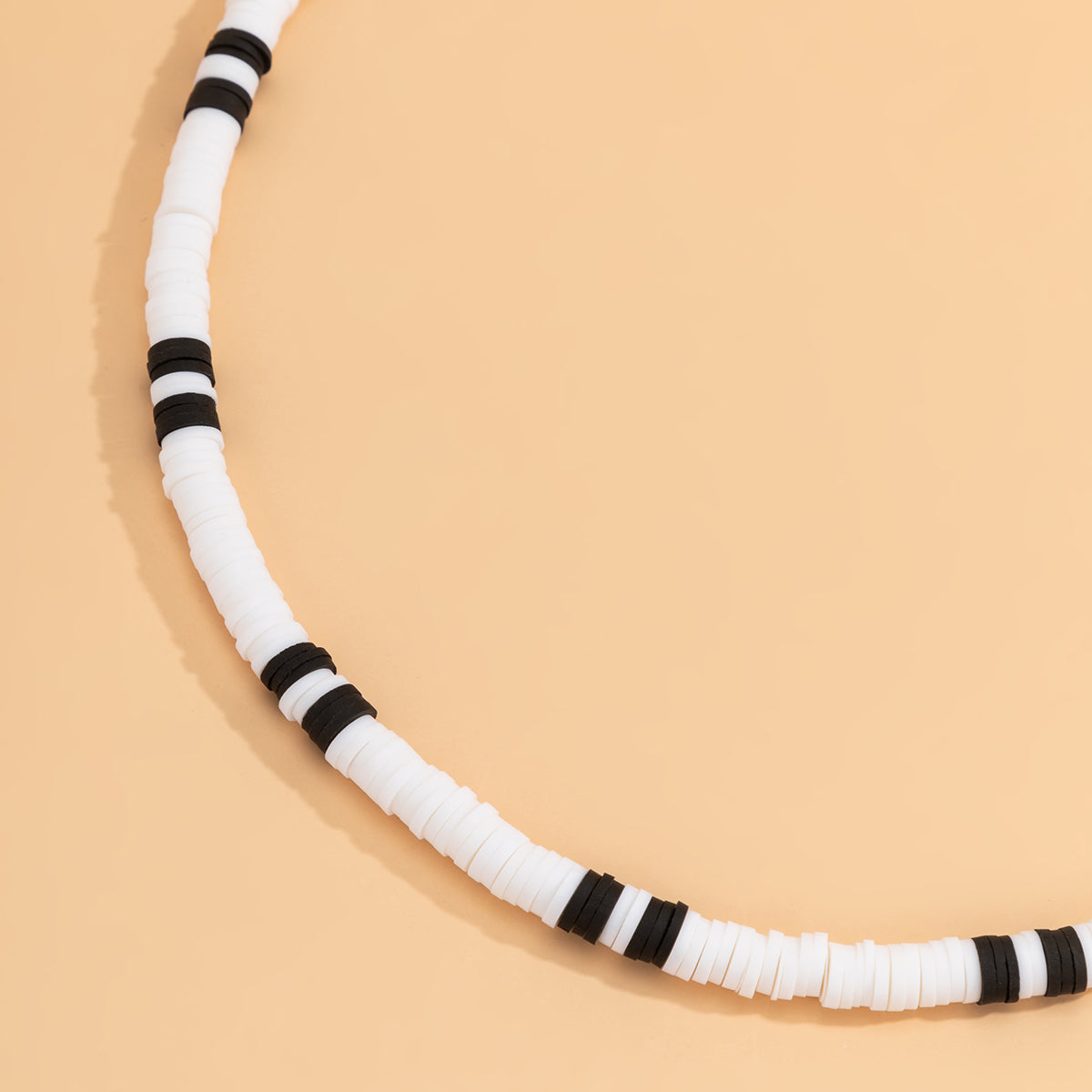 Black and White Beads Necklace
