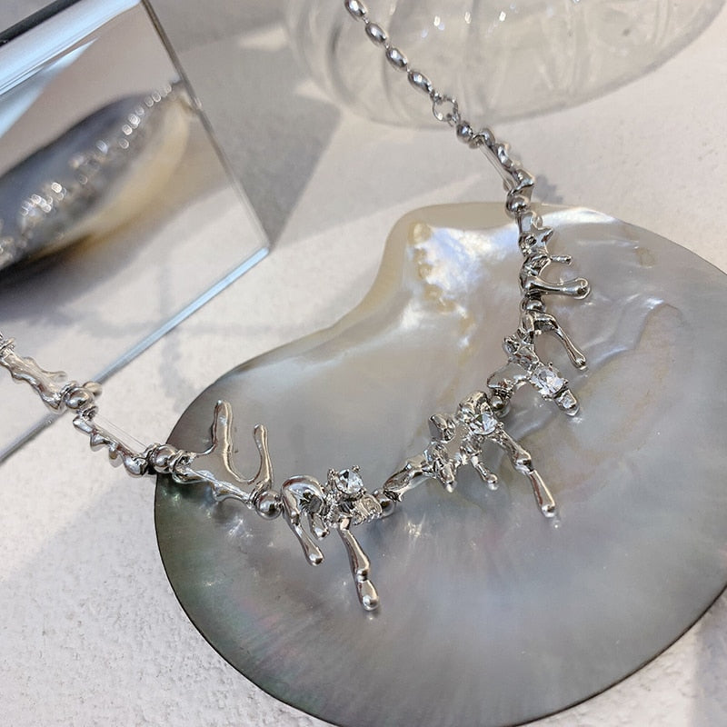 Liquid Metal Necklace