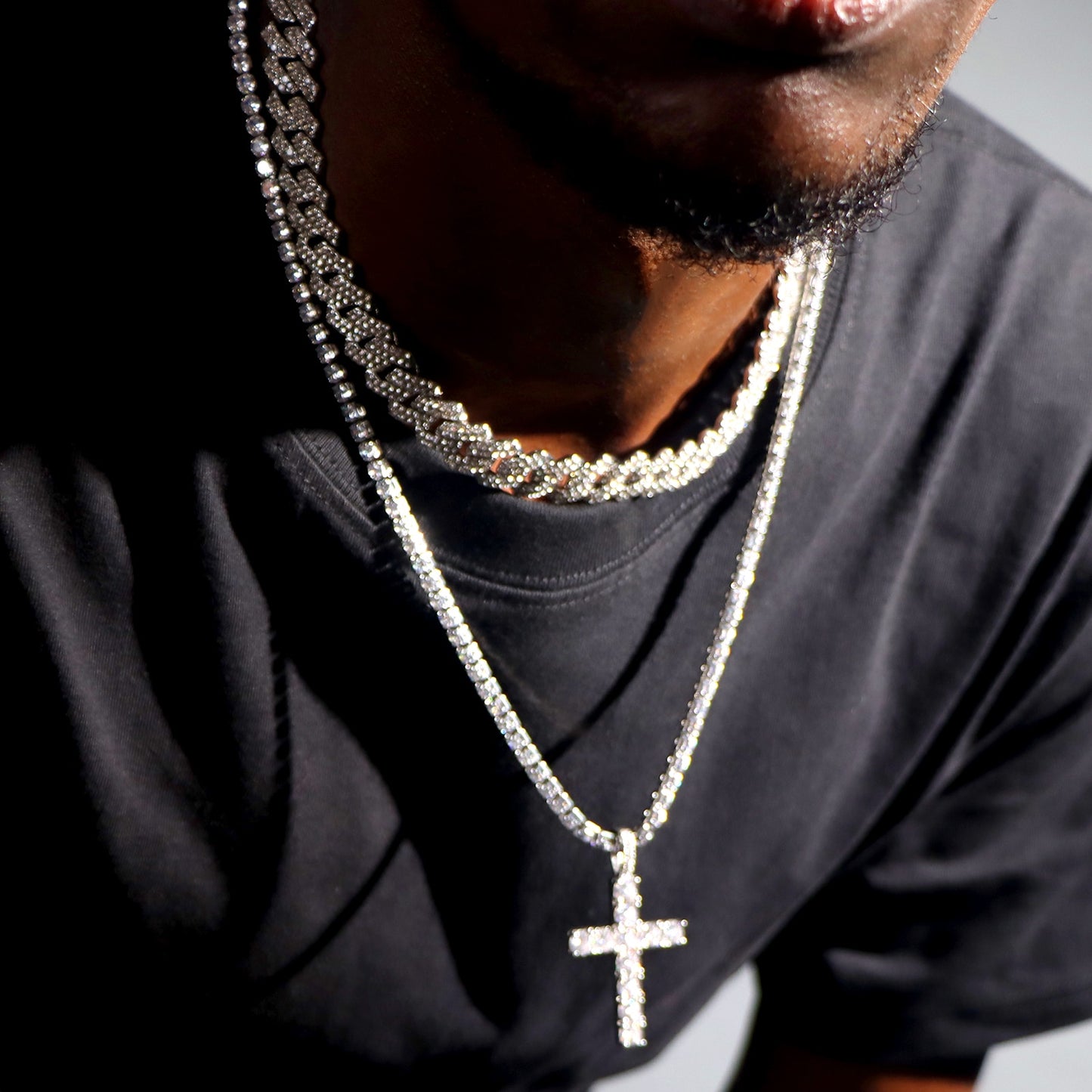 Iced Cross Necklace