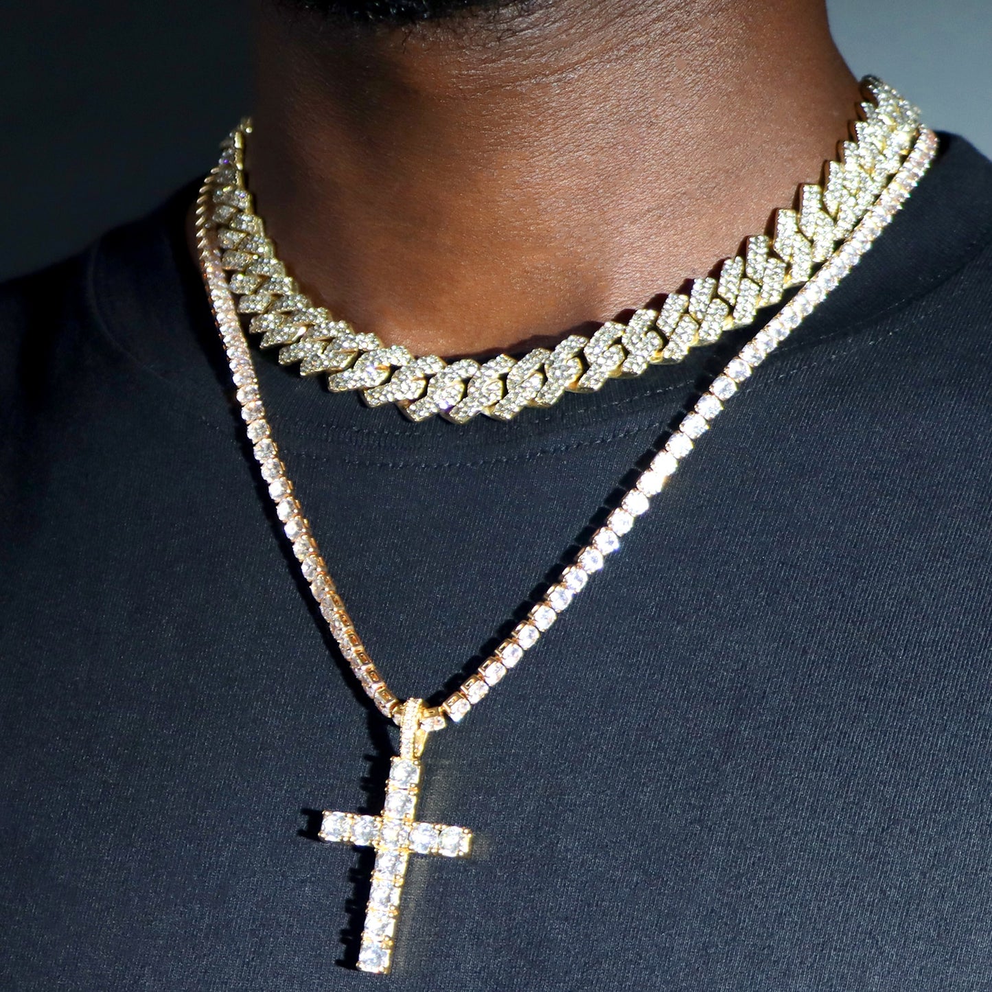 Iced Cross Necklace