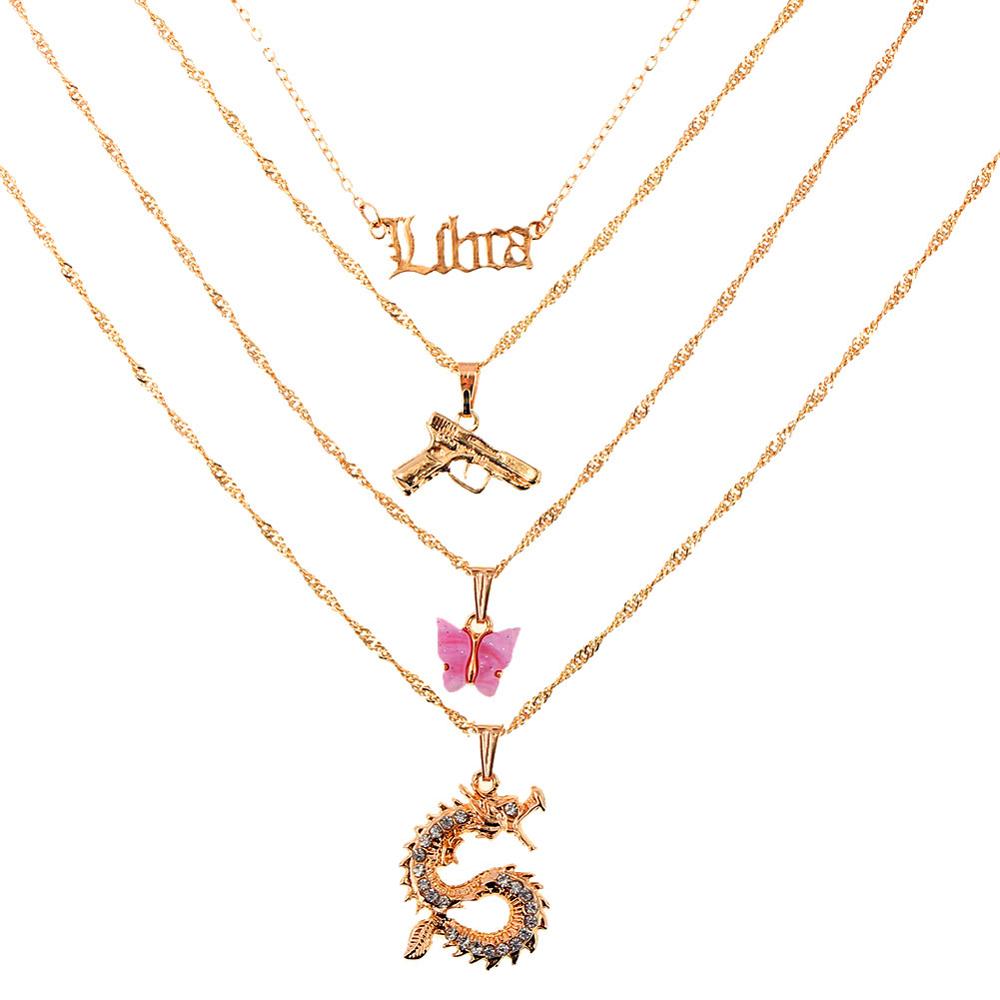 Pistol Pendant Necklaces