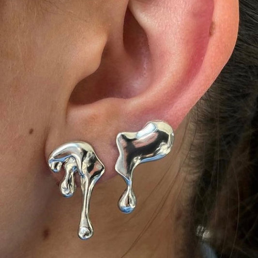 Kiquid Metal Earrings