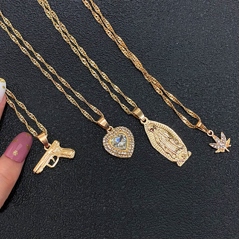 Pistol Pendant Necklaces