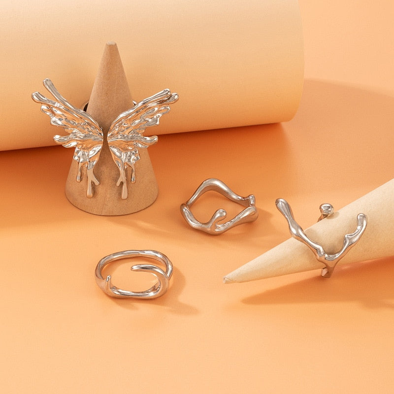 Butterfly Ring Set