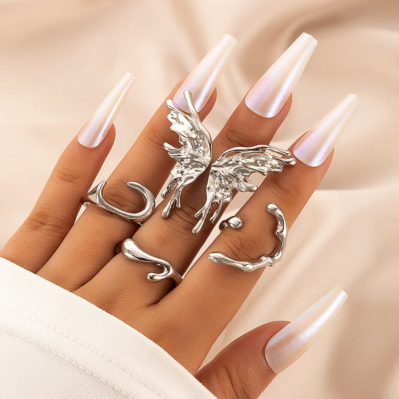 Butterfly Ring Set