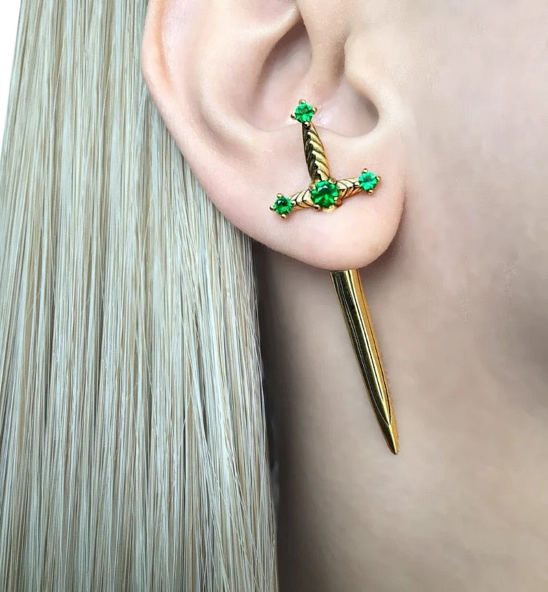 Sword Earrings