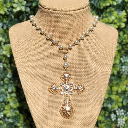 Victorian Cross Necklace