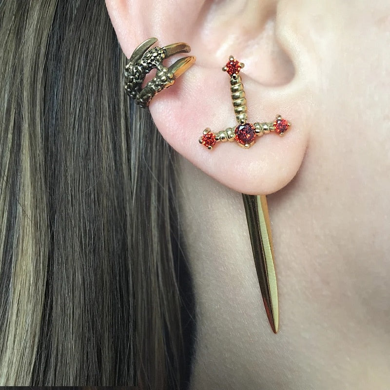 Sword Earrings