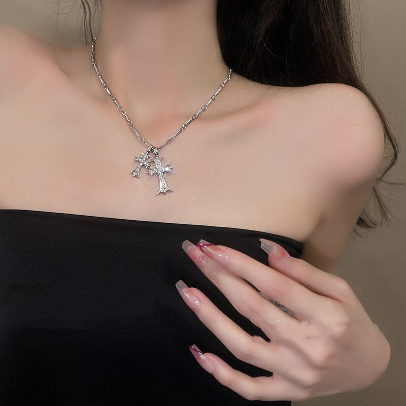 Cross Zircon Necklace