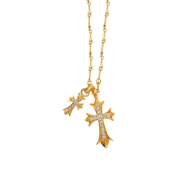 Cross Zircon Necklace